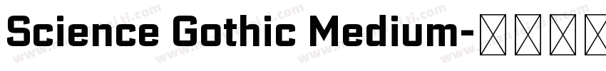 Science Gothic Medium字体转换